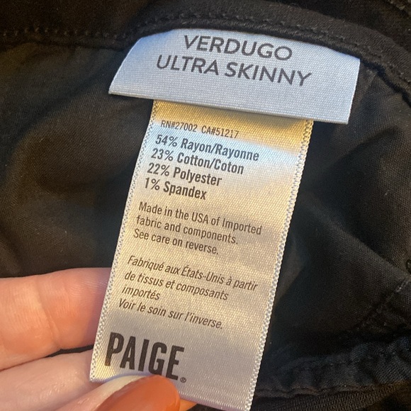 Paige Black Label Verdugo Ultra Skinny Jeans - Picture 4 of 4